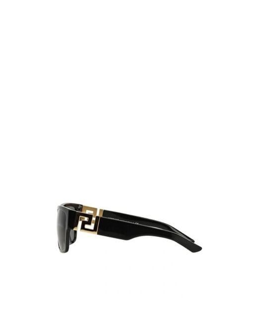Versace Gray Eyewear Square Frame Sunglasses for men