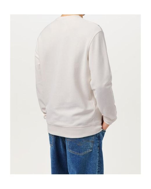 Barbour White Long-Sleeved Sweatshirt for men