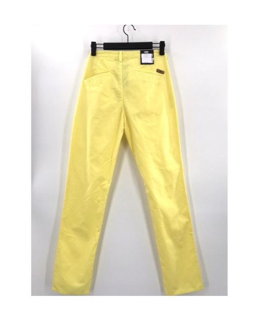 Boss Yellow Logo Casual Pants for men