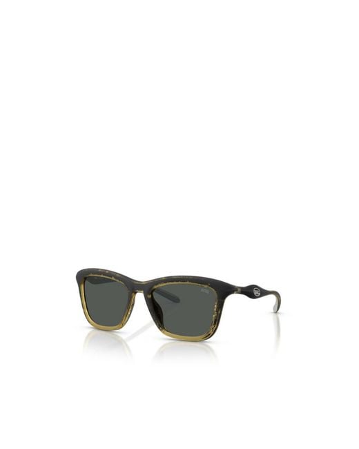 DIESEL Green Rectangular Frame Sunglasses