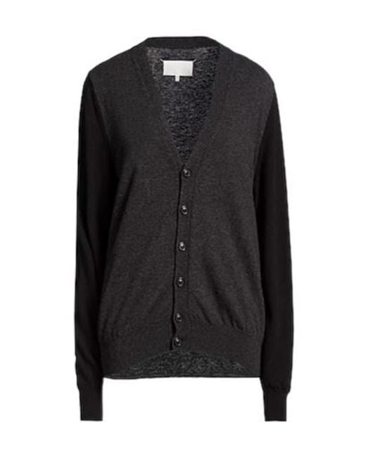 Maison Margiela Black Long Sleeve Cardigans