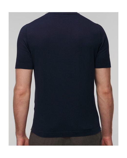Gran Sasso Blue Crewneck T-Shirt for men