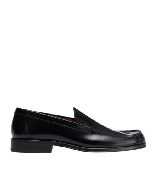 Lemaire Black Square-Toe Loafers for men