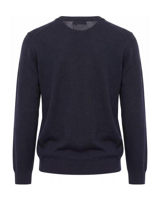 Altea Blue Long-Sleeved Sweater for men