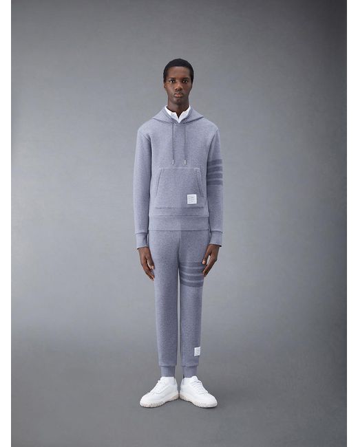 Thom Browne Black Four Bar Drawstring Joggers for men