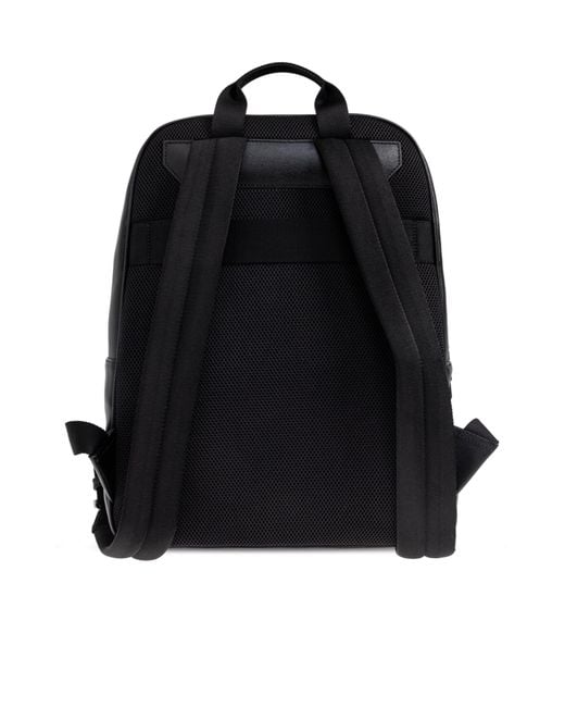 Bally Black Code Backpack for men