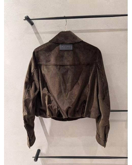 Loewe Brown Collared Jacket