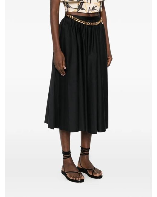 Elisabetta Franchi Black Embellished Skirt