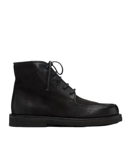 Marsèll Lace-Up Leather Desert Boots in Black for Men | Lyst UK