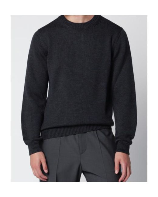 Roberto Collina Blue Crew Neck Sweater for men