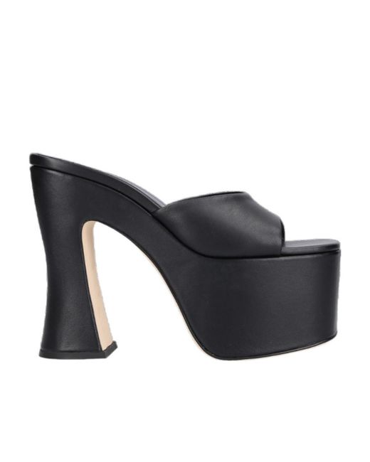 Magda Butrym Blue Square-Headed Muller Shoes