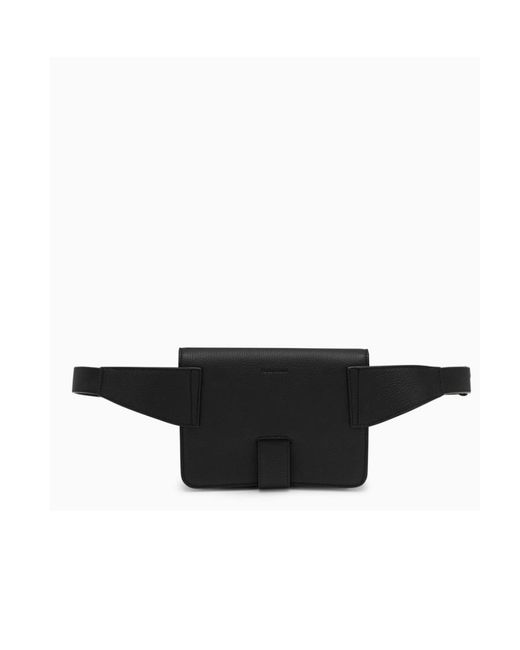 Ferragamo Black Gancini Buckle Pocket for men