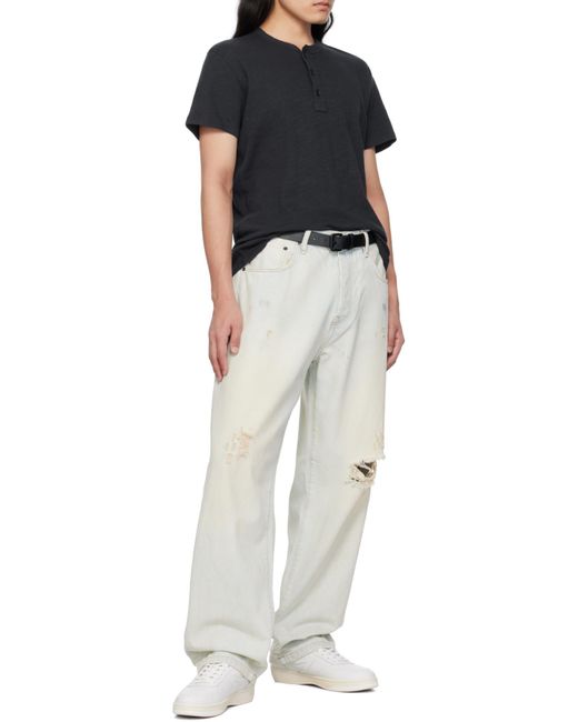 Rag & Bone Blue Item O-Neck Short-Sleeved T-Shirt for men