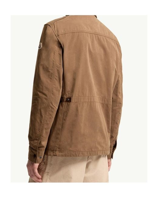 Moncler Brown Amnicon Logo Patch Jacket for men