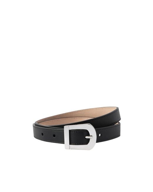 Gabriela Hearst White Marija Leather Belt