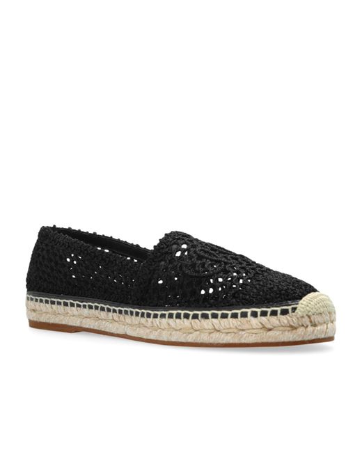 Chloé Black Chloé Isla Logo Detailed Slip-On Espadrilles