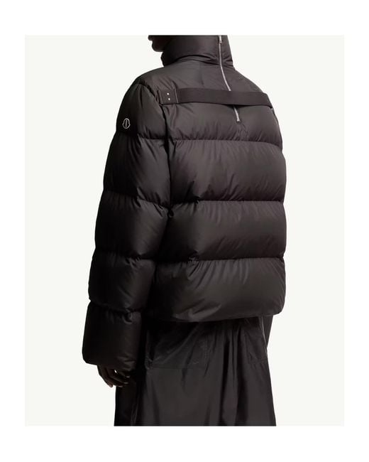 Moncler Black Moncler Rick Owens Zip-Up Down Jacket for men