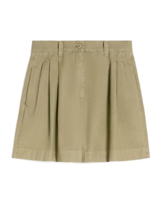 Weekend by Maxmara Natural Armonia Pleated Shorts