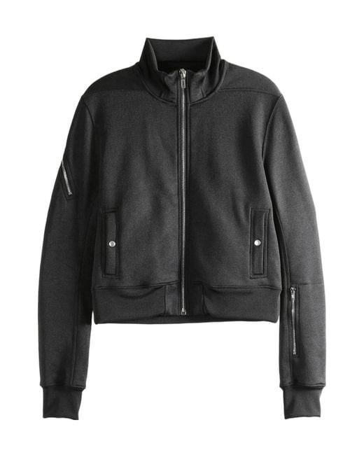 Rick Owens Black Rev Zip-Up Jacket for men