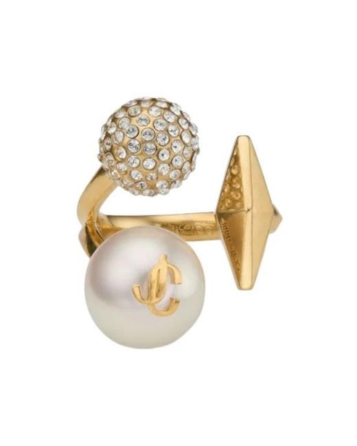 Jimmy Choo Metallic Multi-Charm Ring