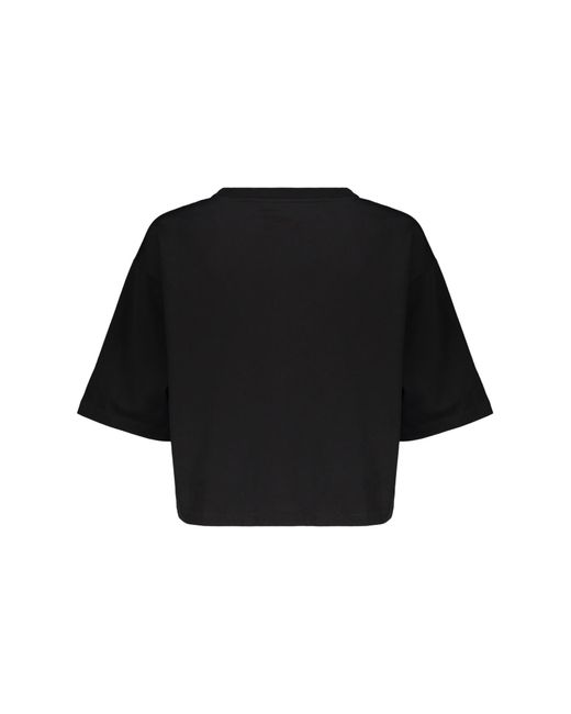Balmain Black Cropped T-Shirt