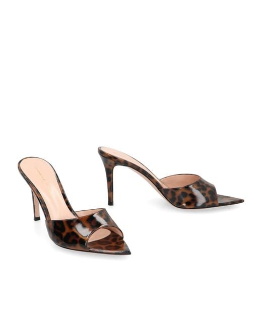 Gianvito Rossi White Elle Slip-On Sandals