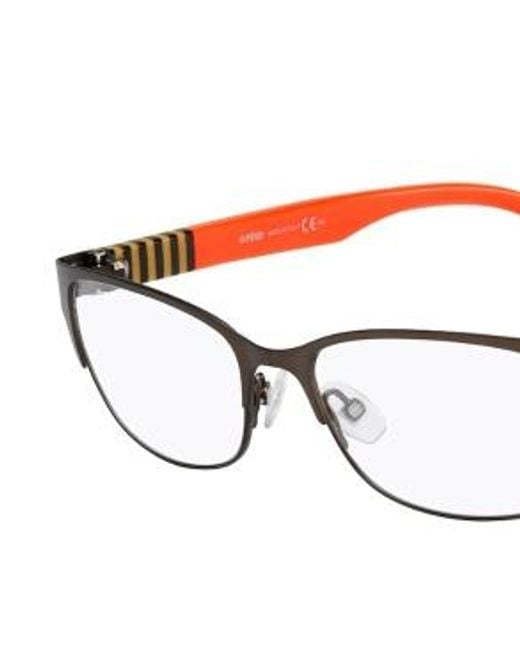 Fendi White Logo Detail Flat Lens