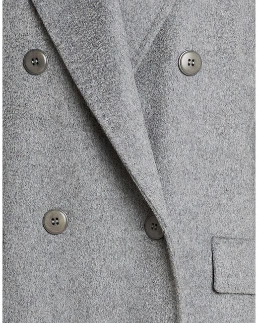 Max Mara Gray Double- Wool Coat