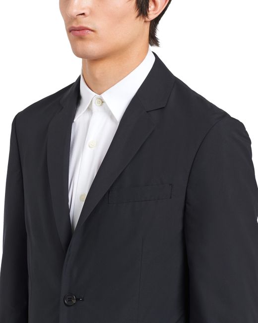 Prada Black Single-Breasted Suit Jacket for men