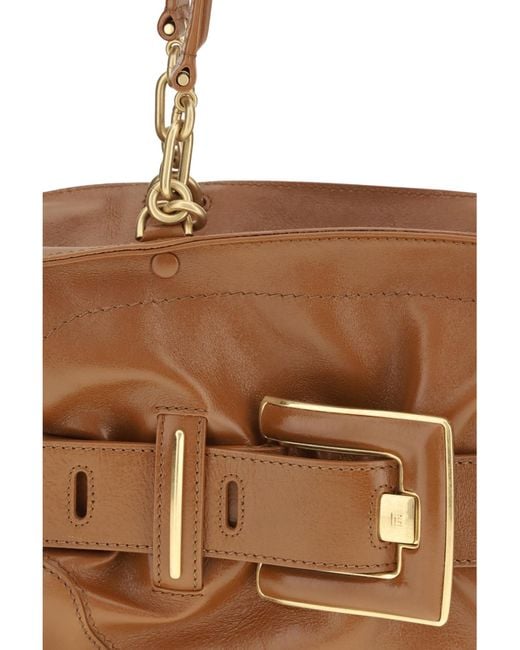 Balmain Brown Anthem Belted Tote Bag