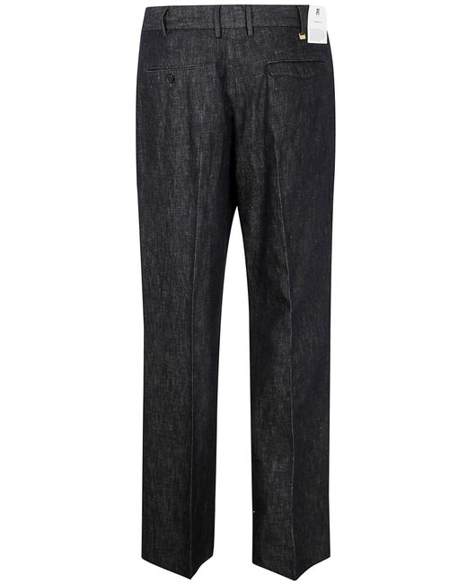 Pt Pantaloni Black Pt Torino Tailored Pence Pants for men