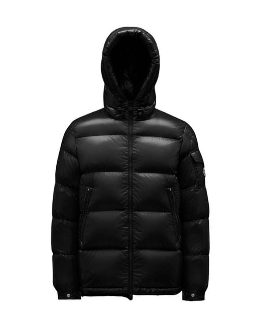 Moncler Black Ecrins Padded Zip-Up Jacket for men
