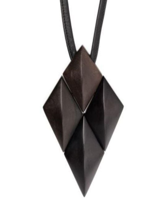 Monies White Wood Necklace
