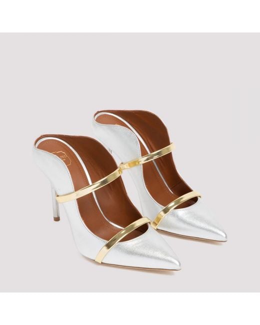 Malone Souliers White Maureen 100 Mules