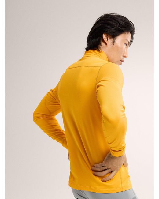 Arc'teryx Yellow Zipper Collar Sweatshirt for men