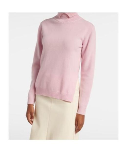 Jil Sander Pink Turtleneck Sweater