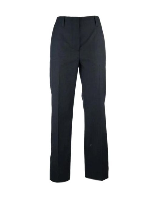 Prada Blue Belt-Loop Casual Pants