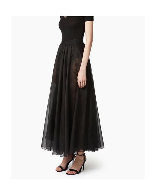 Nina Ricci Black Voluminous Maxi Skirt