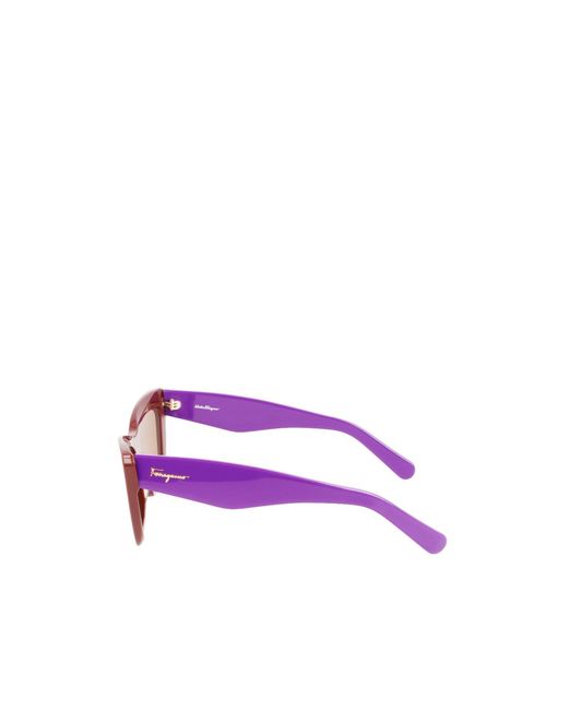 Ferragamo Pink Ferragamo Eyewear Cat Eye Frame Sunglasses
