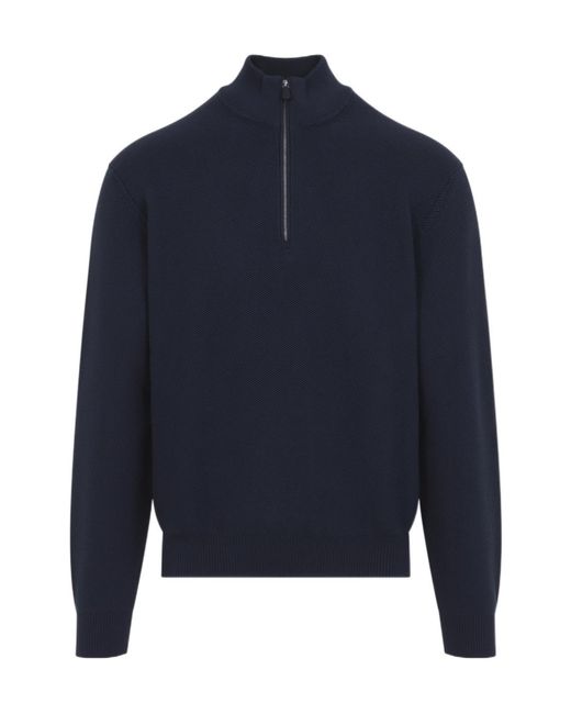 Ralph Lauren Blue Long-Sleeve Knit Top for men