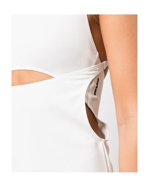 Hyein Seo White Cut-Out Sleeveless Mini Dress