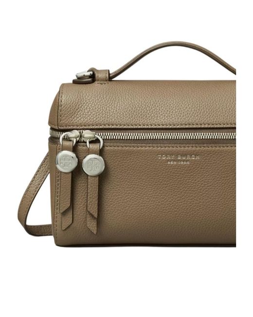 Tory Burch Metallic Romy Slim Top Handle Bag