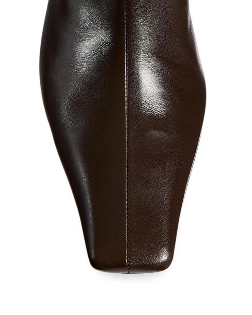 Khaite Brown Ona Ankle Boots