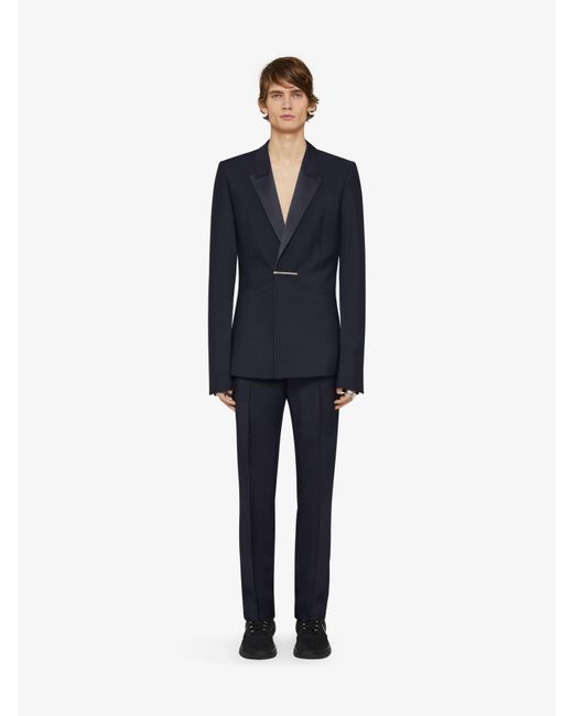 Givenchy Blue Slim-Fit Tailored Pants for men