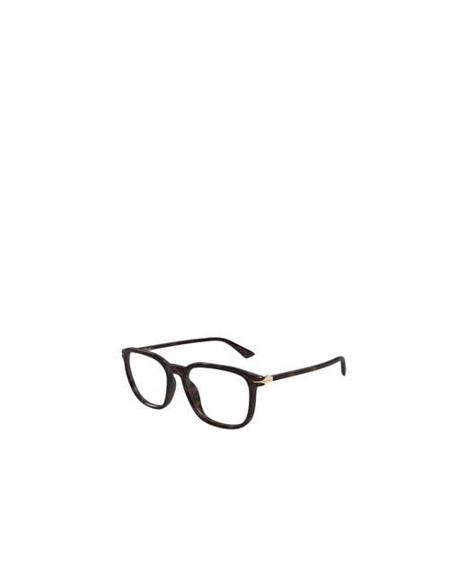 Montblanc White Eyewear Square Frame Glasses for men
