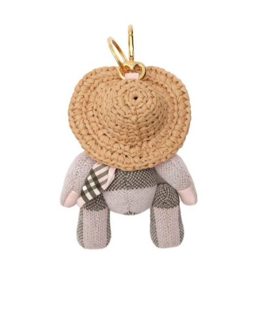 Burberry White Thomas Bear Charm