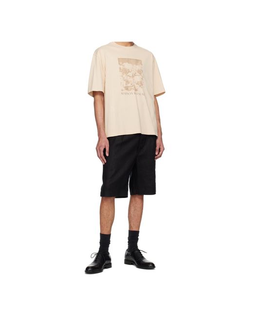 Maison Kitsuné Natural Cotton T-Shirt for men