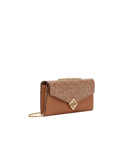 Fendi Multicolor Ff-Logo Chain-Strap Leather Mini Bag