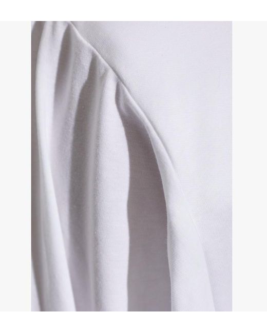 IRO White Arum Ruffled Long-Sleeve T-Shirt