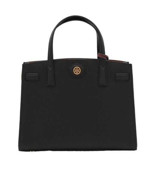 Tory Burch Black Logo Detailed Small Shoulder Bag